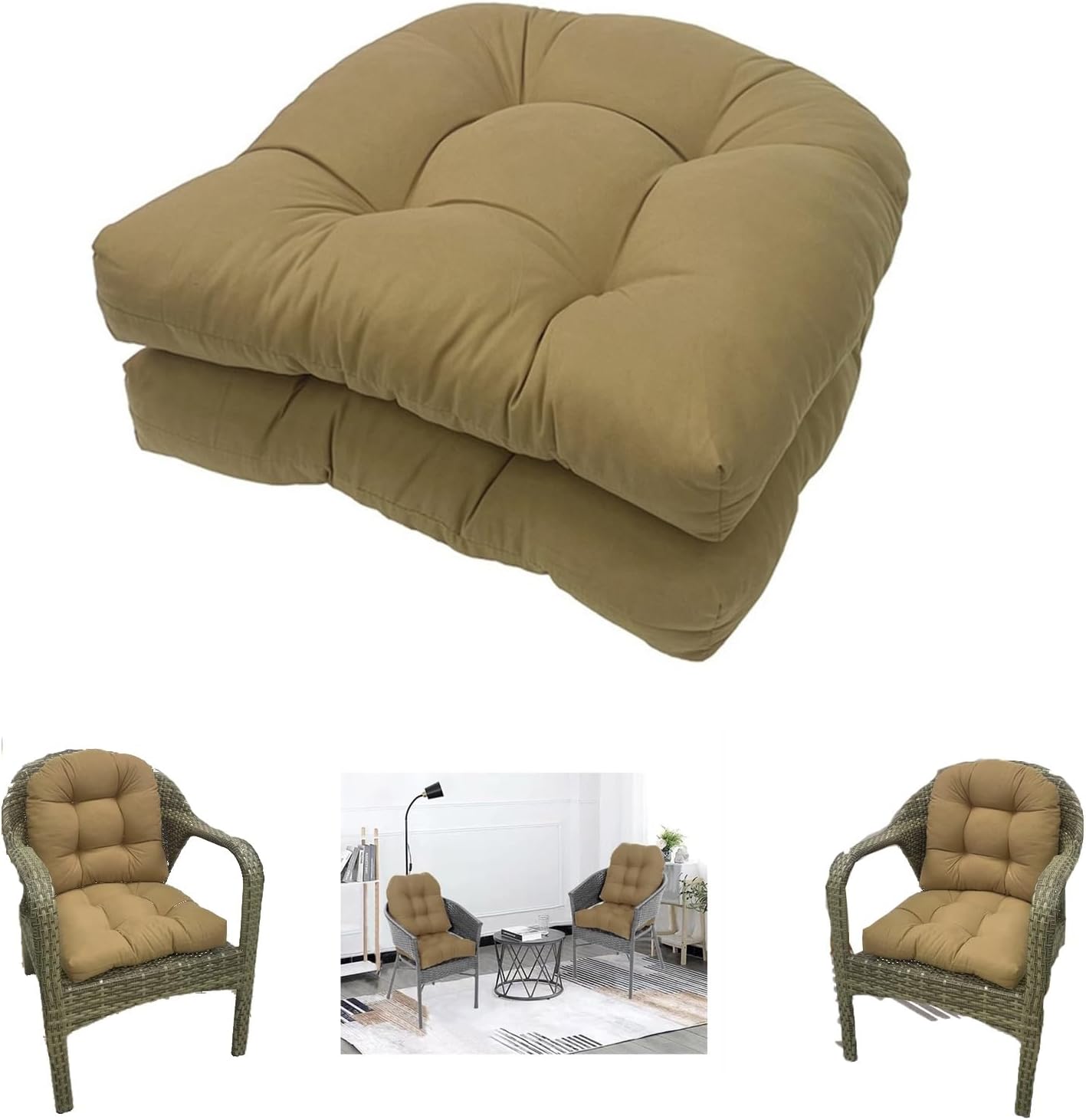 Amazon.com: AYGJKIE Set of 2 Beautiful Removable Dining Garden Chair ...