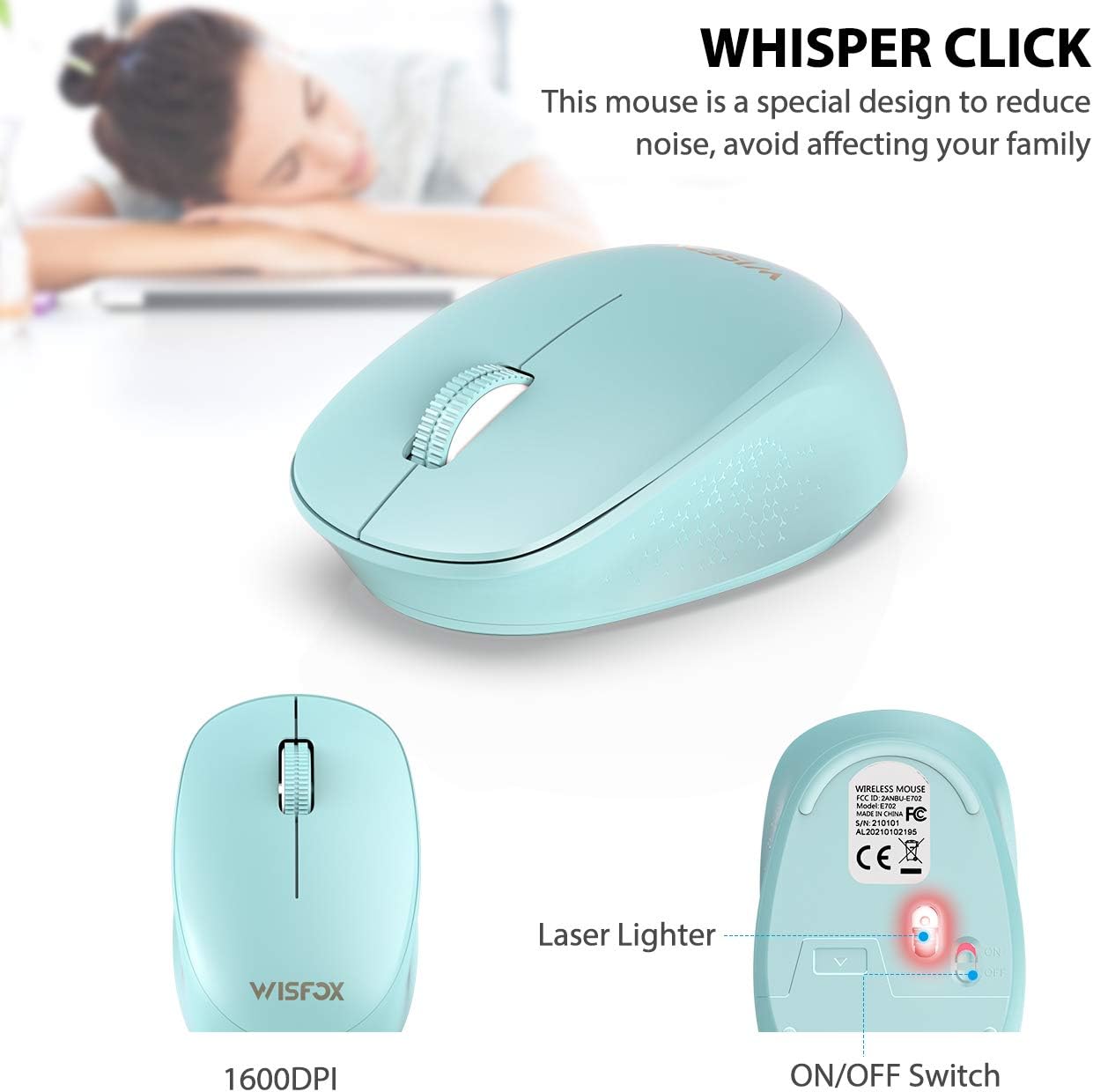 Get Discount Offer Wireless Keyboard and Mouse Combo, WisFox 2.4GHz Ergonomic USB Keyboard with Phone Holder, Full-Size Keyboard and Mouse Set for Computer, Laptop and Desktop(Mint Green) Greatest Product Wireless Keyboard and Mouse Combo, WisFox 2.4GHz Ergonomic USB Keyboard with Phone Holder, Full-Size Keyboard and Mouse Set for Computer, Laptop and Desktop(Mint Green)