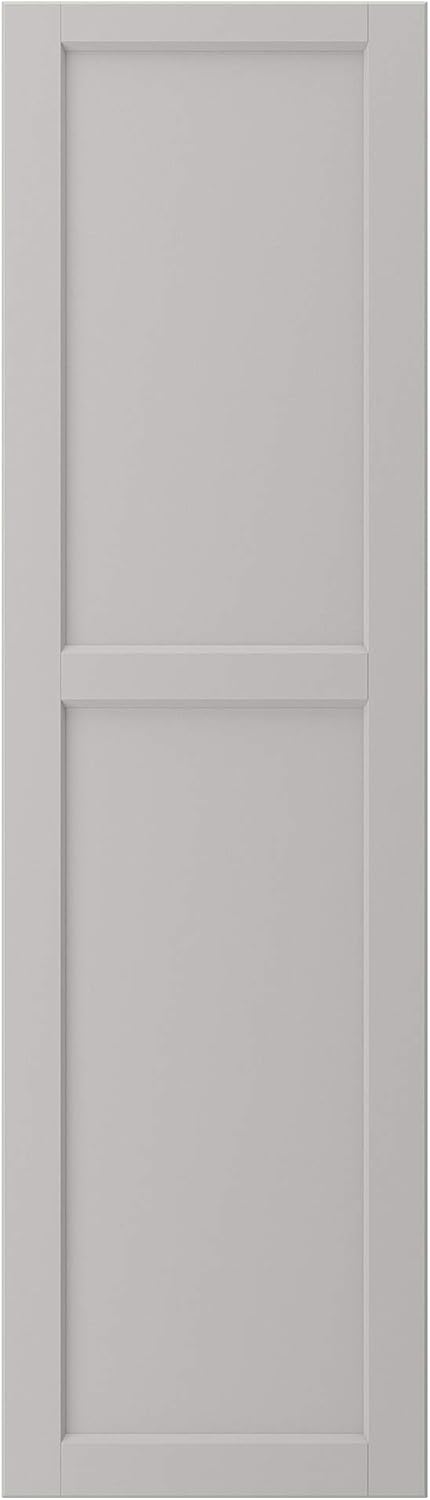 LERHYTTAN Door, light grey, 40x140 cm