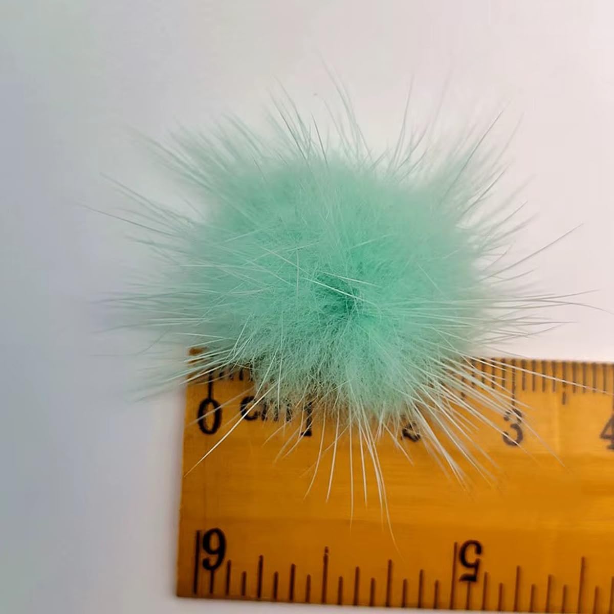 Queenbox 0.98in 100pcs Mini Faux Fur Pompoms, Small Fluffy Pom Pom Balls for Jewelry Keychain Hat Bag Clothing Gloves Scarf Hair Pendant, P21