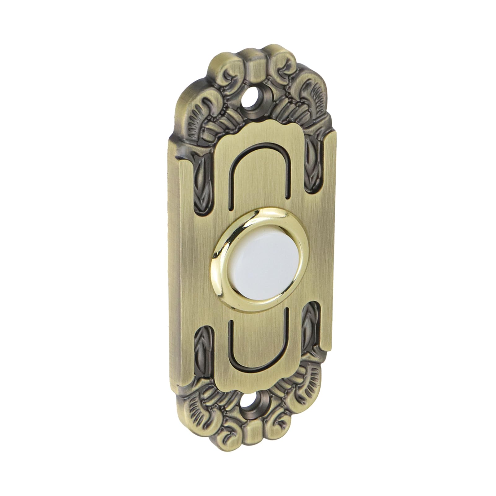 Bouton poussoir de sonnette jaune LED interrupteur filaire universel en fer