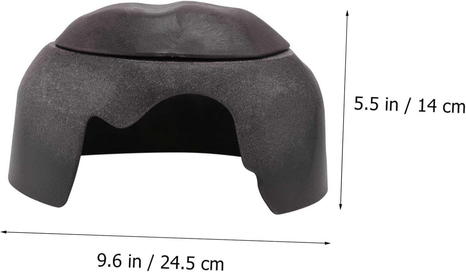 balacoo 2 Pcs Turtle Lizard Hideout Reptile Nest with Ceramic Bowl Humidification Shelter Large Reptile Cave for Aquarium