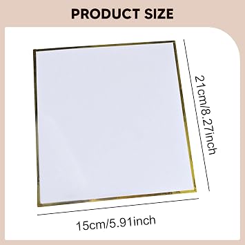 10 Pieces Shikishi Boards Boards Rectangular Versatile Washi Paper for Anime Collectors Cosplay Autographs, 15x21 cm
