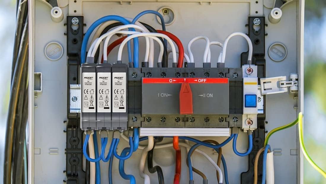 PROCET Ethernet Surge Protector DIN Rail Gigabit - 20KV Industrial Lightning Arrestor for -40°F to 185°F, 120Wmax 10 Gbps PoE++ RJ45 Surge Protector, Gas Discharge Tube（GDT）, PT-PR01G-10-DIN
