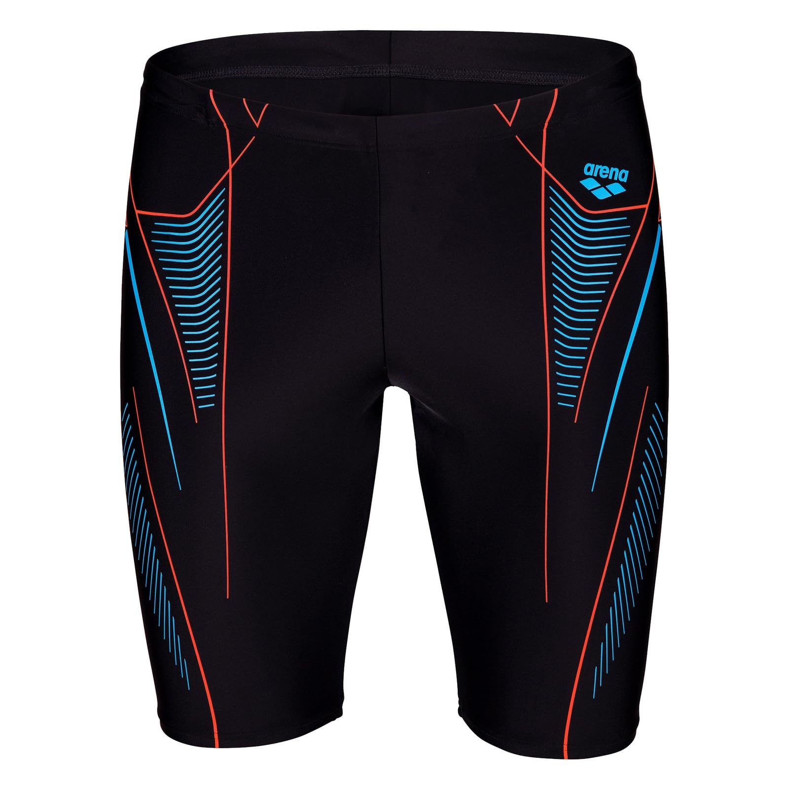 ARENA M NEO Stream Swim Jammer Black-Turquoise-Team ORANGE