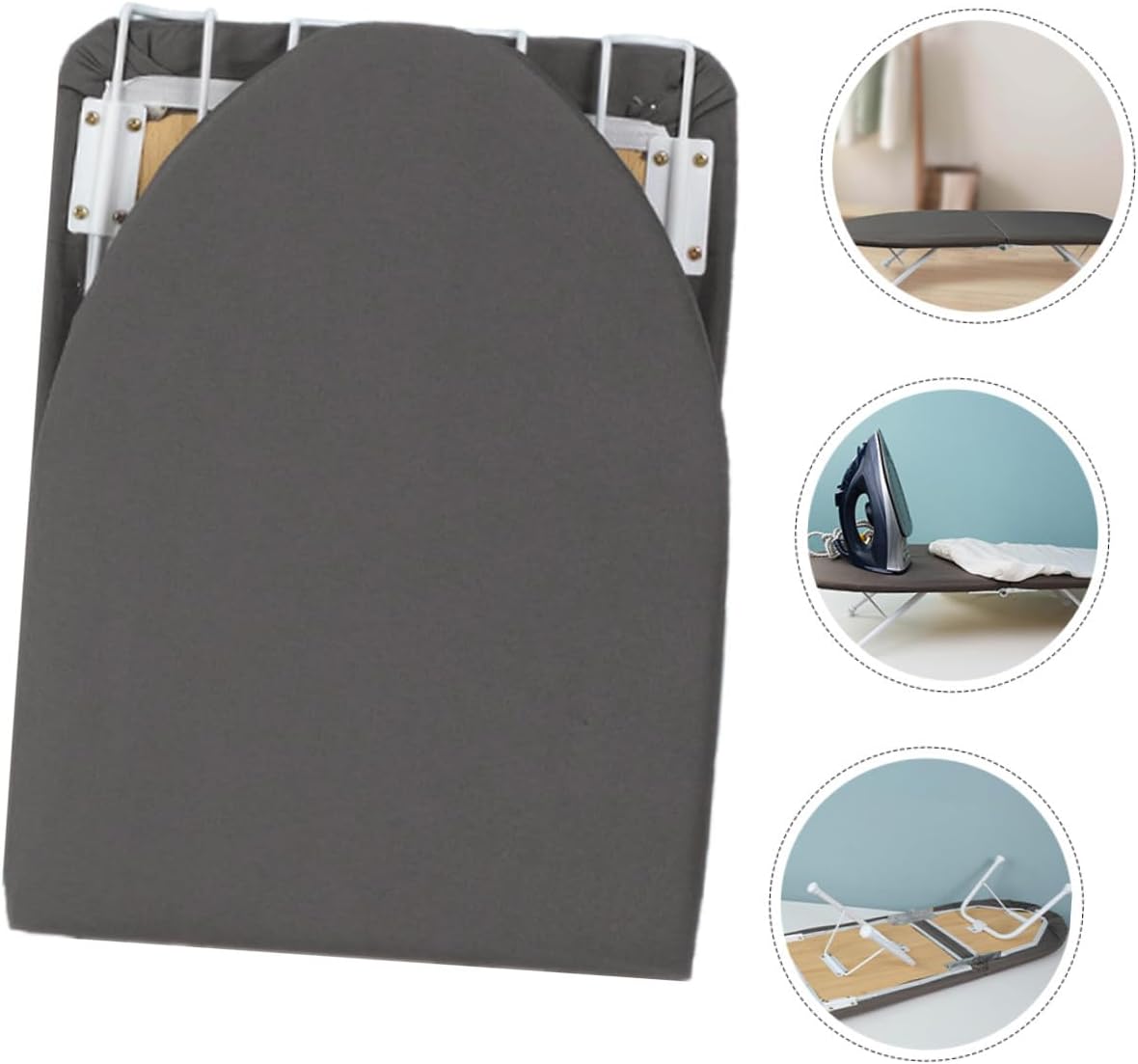 TOYANDONA Small Portable Tabletop Ironing Board with Foldable Frame and Padded Cover Compact Ironing Supply for Home and Dorm Use for Easy Storage