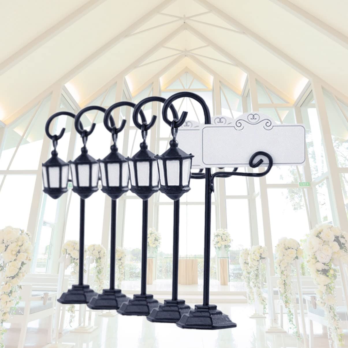 MAGICLULU 18stücke Teiliges Platzkartenhalter Für Hochzeiten Kreative Tischdekoration Für Braut Hotel Und Feiern Schwarz
