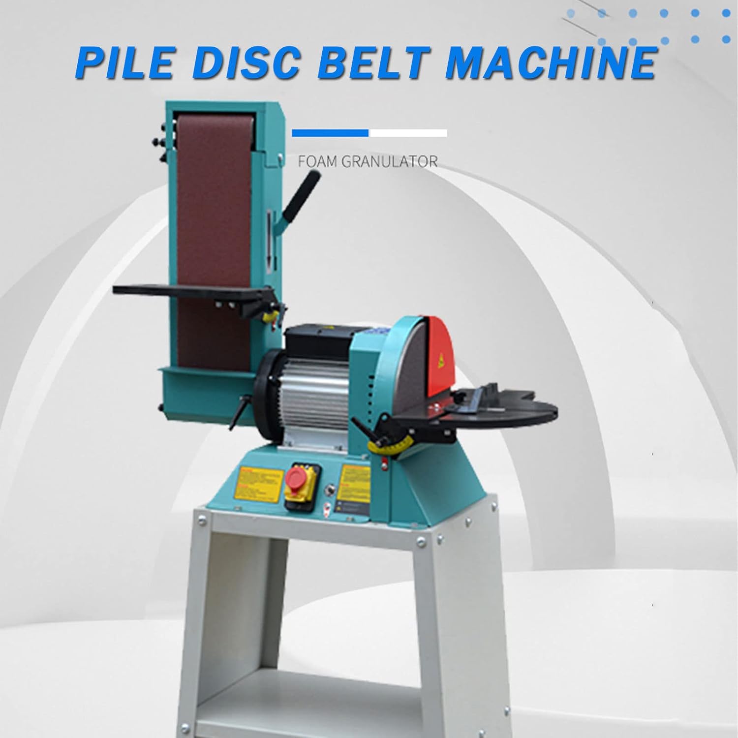 Woodworking Sanding Column Disc Belt Machine with Dust Removal Port Tiltable Worktable Suitable for Factory Use
