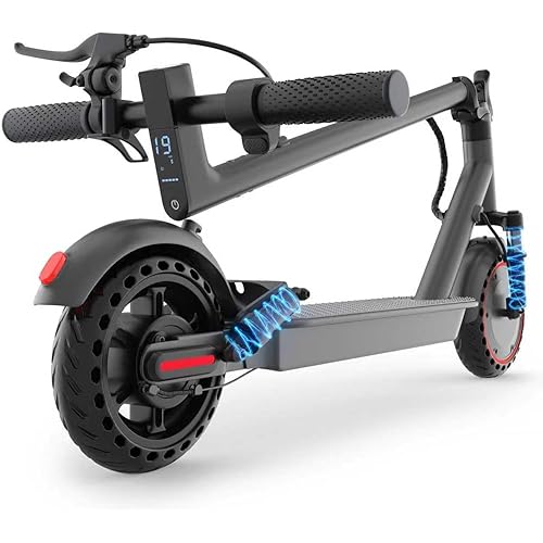 Electric Scooter for Adults - 19MPH & 15/21-Mile Range, 350W Motor, 8.5" Solid Tires with App Control & Dual Brake System - UL2272 Certified Folding Commuter E-Scooter for Adults (Optional Seat)