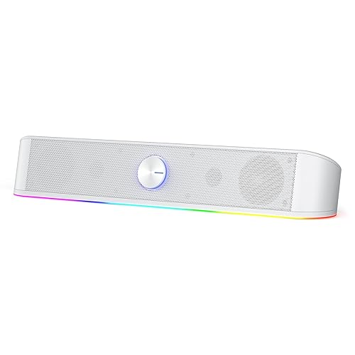 redragon rgb desktop soundbar - white ♡