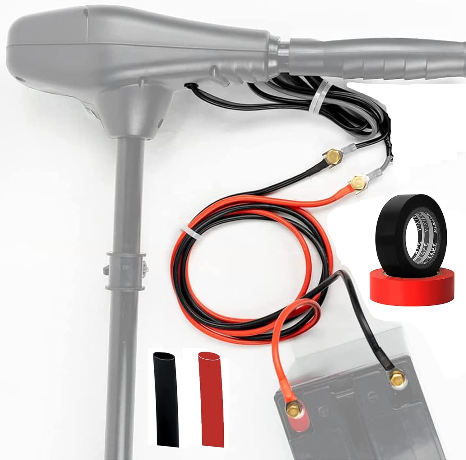 GaiRen Trolling Motor Battery Cable Extension Kit 5 Feet