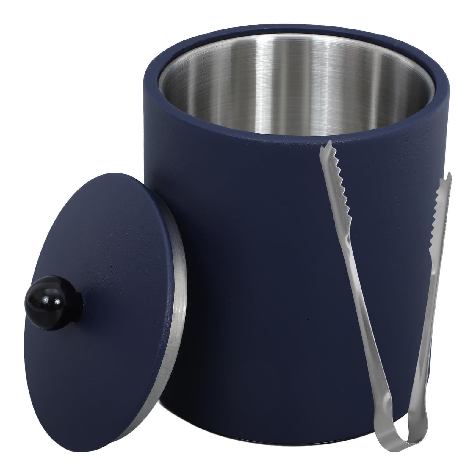 Seau à glace isotherme en acier inoxydable pour conservation de glaçons festifs