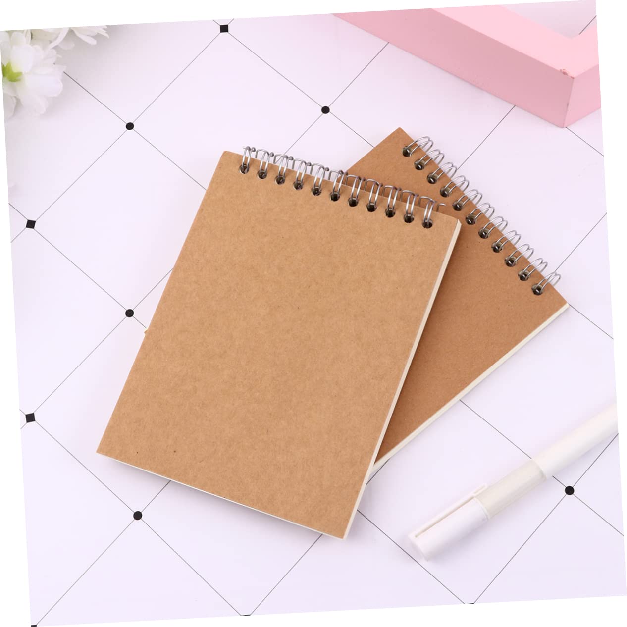 Hemobllo 12 Pièces Lot De Cahiers De Notes Kraft Carnet De Bureau Pour Étudiants Et École