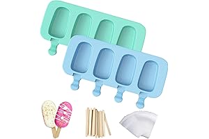 Ozera Cakesicle Molds with 50 Sticks & Popsicle Bags
