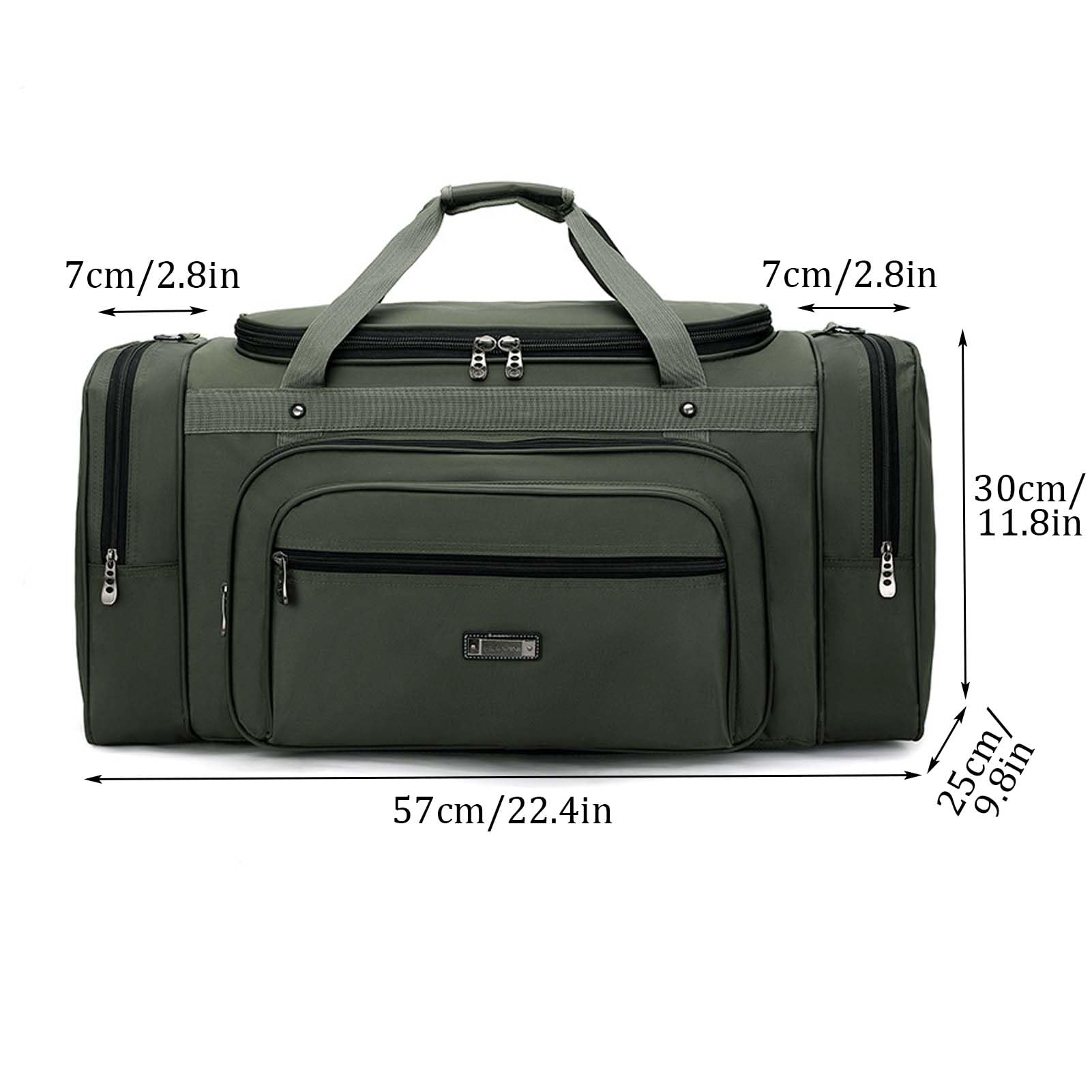 40L/70L Borsone Da Viaggio Borsone Palestra Borsa Sport Gym Travel Duffel Bag Borse Sportive Fitness Mare Cabin Bagaglio A Mano Impermeabile Grande Pieghevole con Scomparto Scarpe (Verde, Piccolo)