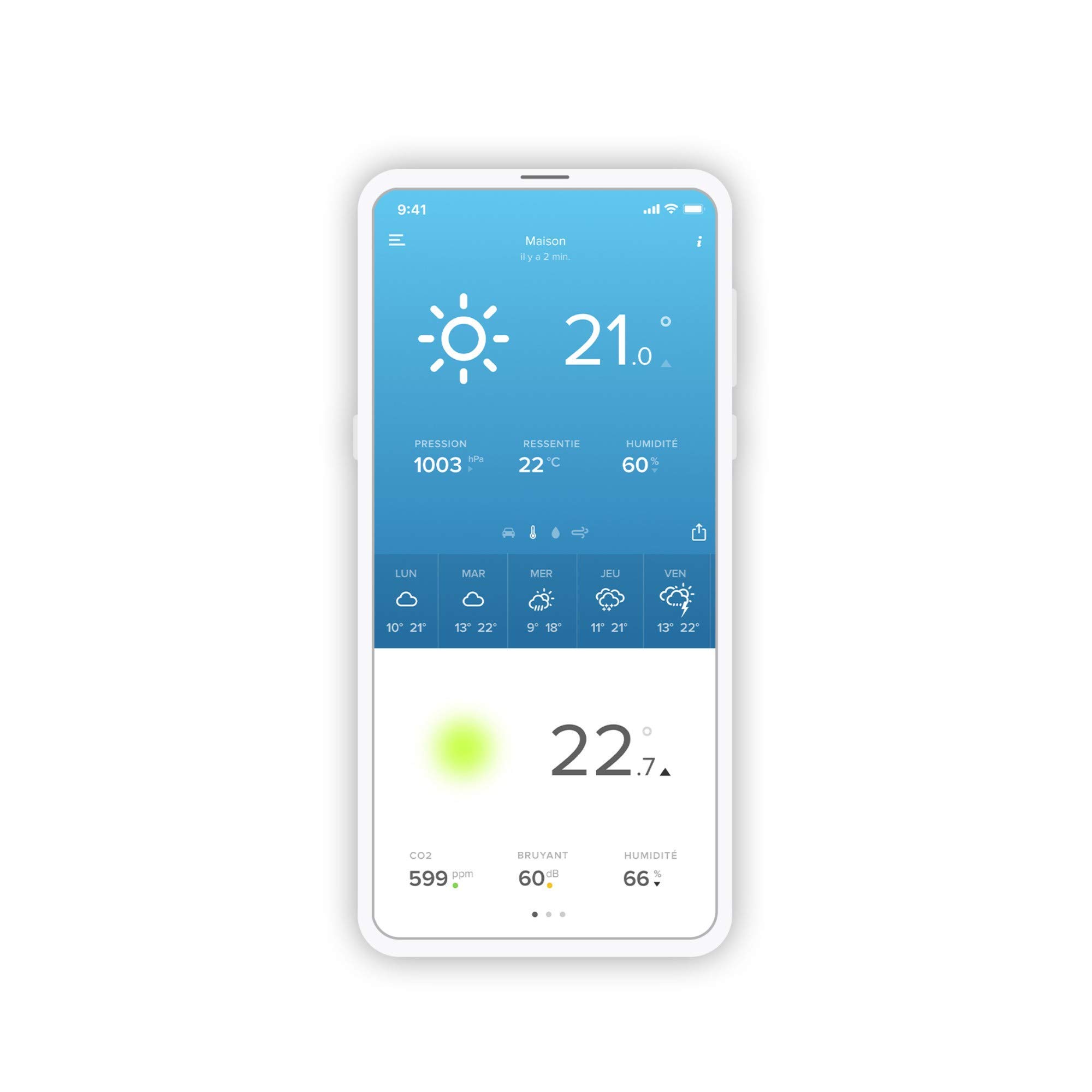 Netatmo Module intérieur pour Station météo iOS/Android