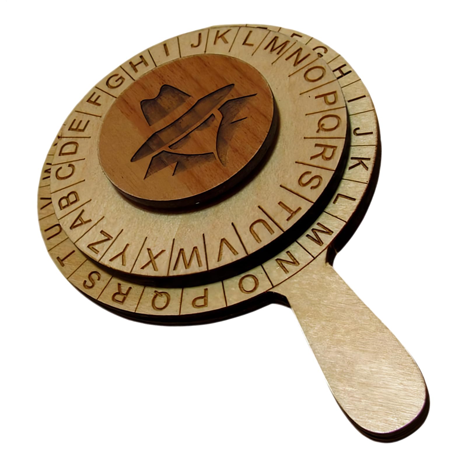 Caesar Cipher Wheel Puzzle - Cifre Wheel Puzzle | Decrittazione | Anello in due pezzi per notizie segrete Spy Giochi Escape Room Prop Creativo Per Bambini Adulti Puzzle Natale Festa