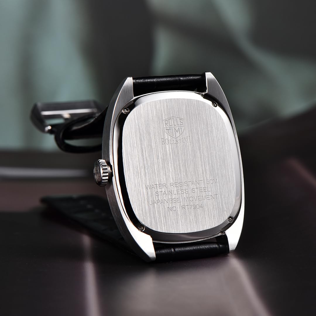 Reloj de pulsera de cuarzo para hombre, de acero inoxidable, impermeable, analógico, para negocios, deportes, regalo, correa de piel