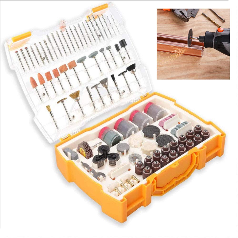 Kit de accesorios de herramientas rotativas, 302 piezas, herramientas multifuncionales para moler, cortar, pulir, afilar, grabar, cepillar, limpiar