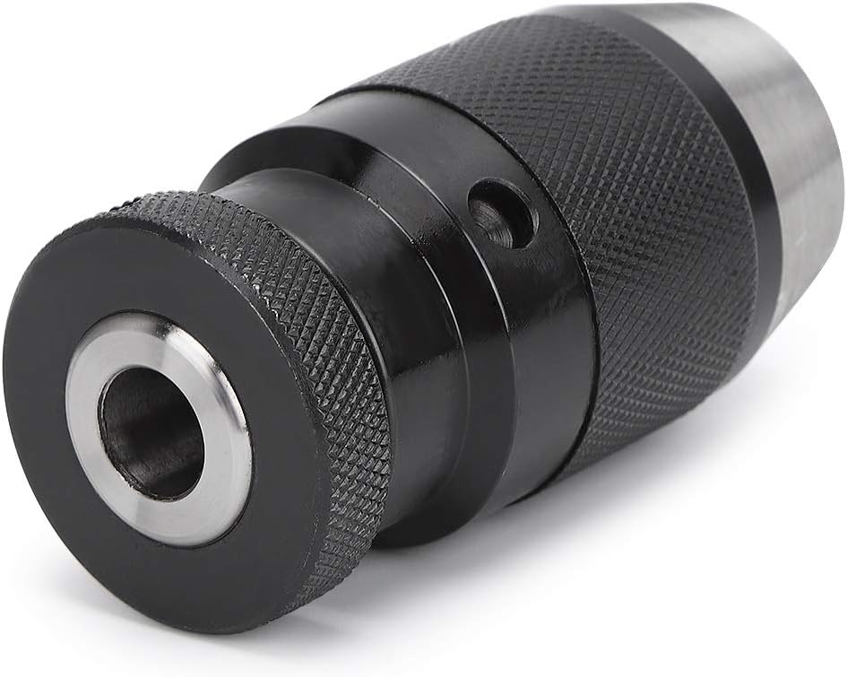 Drill Chuck, B12 1-10mm Keyless Self Tighten Drill Chuck, CNC Lathe Parts Lathe Arbor for Hand Electric and Power Chucks