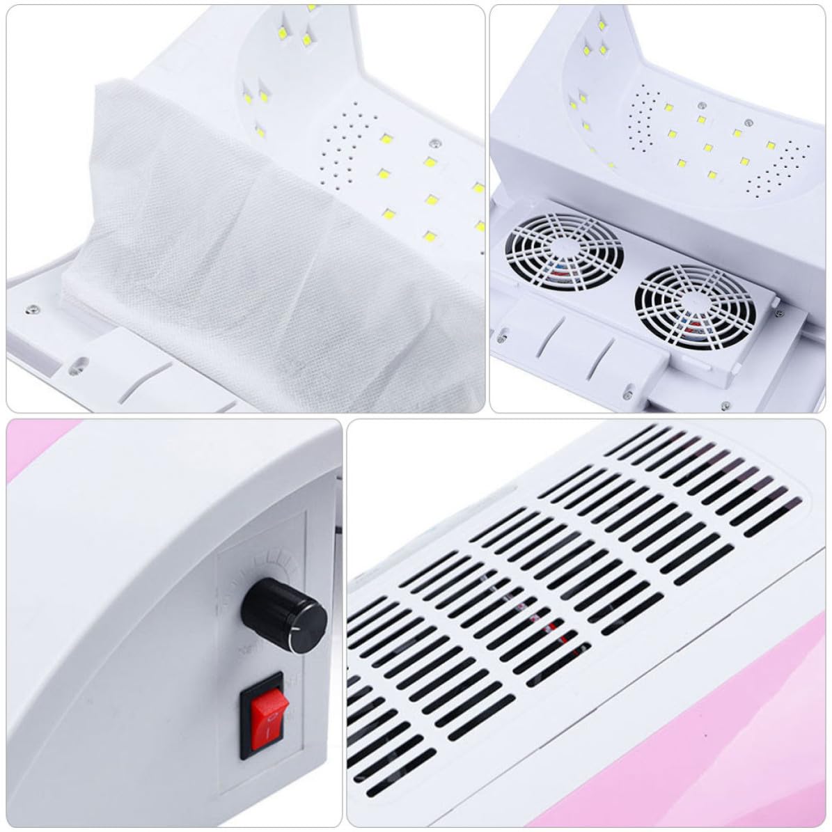 Máquina Pulidora de Uñas 60w Enchufe Ue y Cabezal Rápido