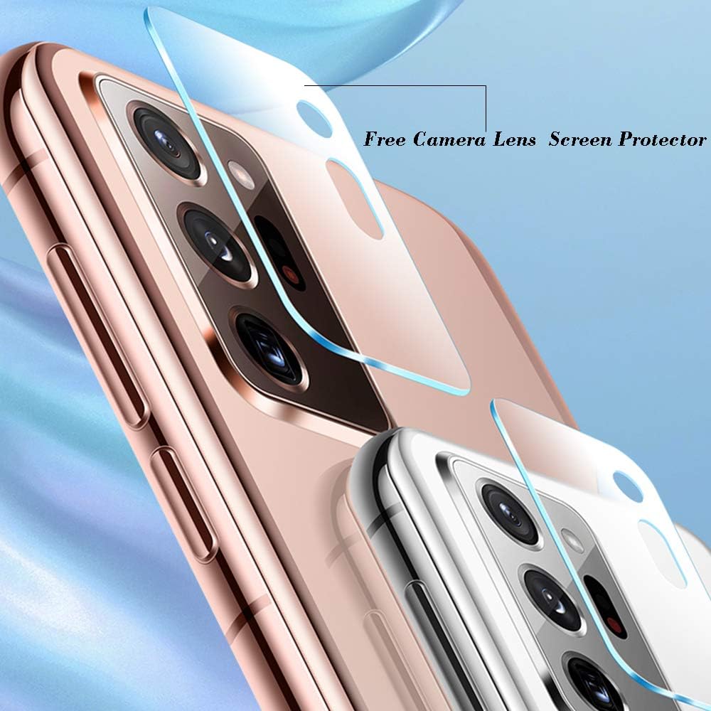 Ibywind Screen Protector For SamSung Galaxy Note 20 Ultra,with 2Pcs Flexible TPU Film,1Pc Camera Lens Protector,1Pc Backing Carbon Fiber Film [Fingerprint Reader,Easy to install]