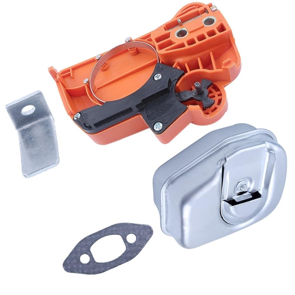 Tapa de Embrague con Freno de Cadena Compatible con motosierras 235, 240 y 235E. Repuesto con Junta y atrapacadenas.