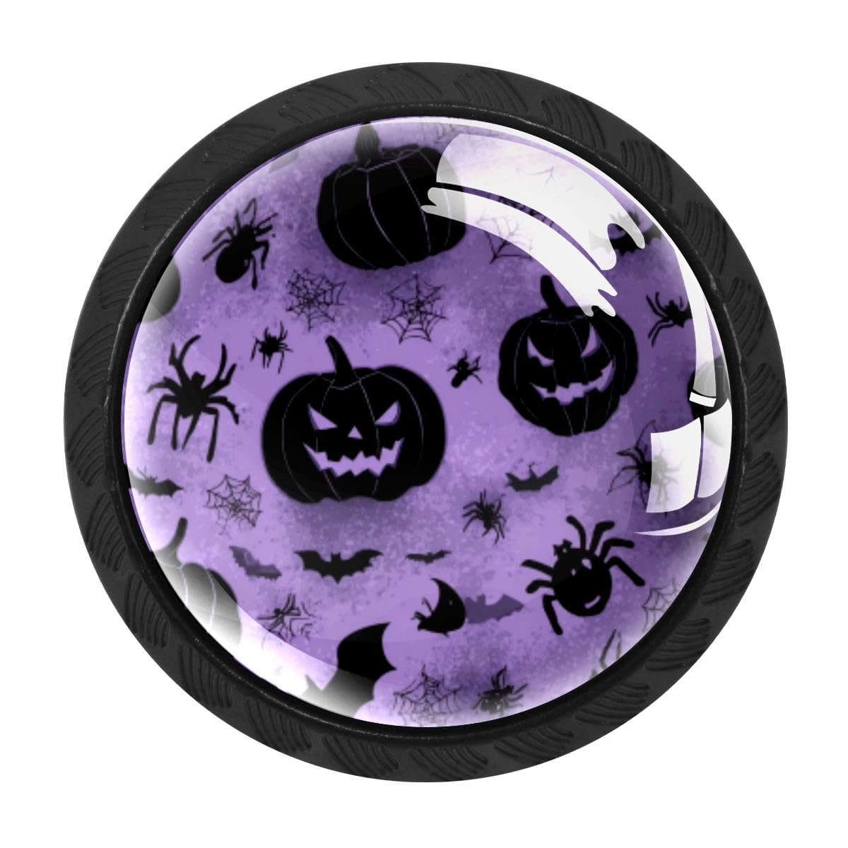Heoeh Multi 11 4 Pcs Cabinet Knobs, Pumpkin Spider Bats Drawer Knobs Dresser Handles
