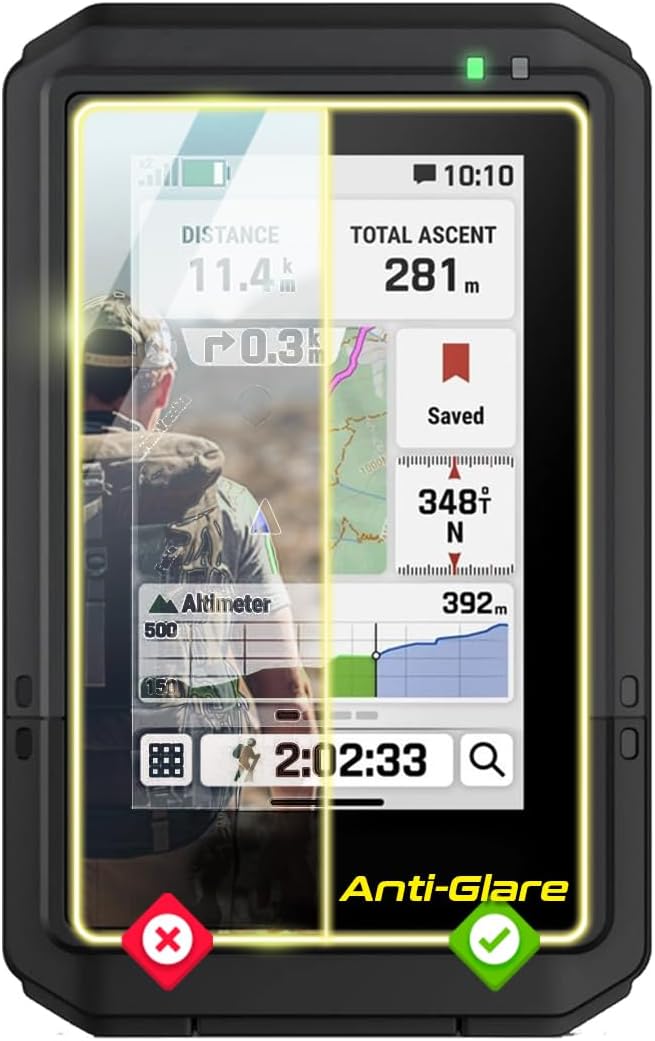 IPG Anti-Glare Made for Garmin eTrex Touch Display (2 Units) Matte Finish Screen Protector Film, Perfect for Outdoor Use for eTrexTouA.Gl
