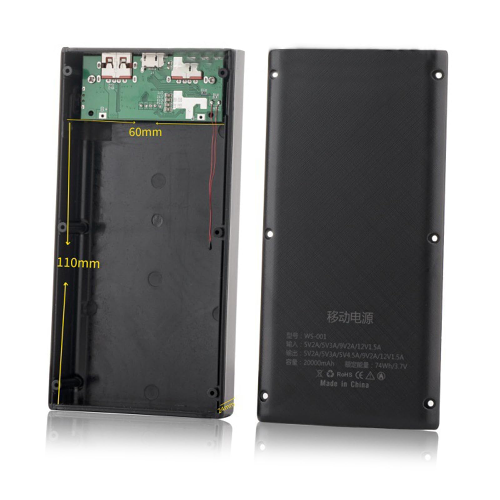 PowerBank Kit 20000mAh Con Ricarica Rapida 22.5W PD – Guscio In Alluminio, Display LED, Tripla Uscita - 2