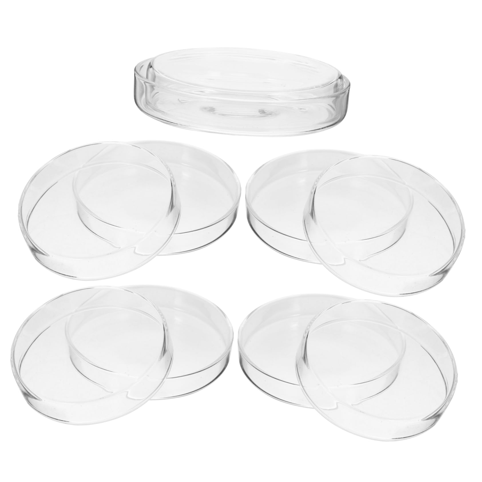 iplusmile 10piezas Placas De Cultivo Transparentes Para Laboratorio Dish Para Cultivo Celular y Experimentos Resistente y Fácil De Limpiar
