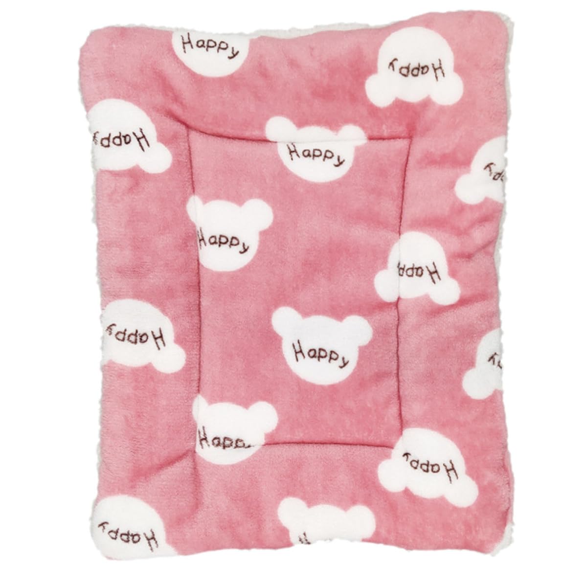 Mikikit Colchoneta para Mascotas Gruesa y Reversible, Cojín Antideslizante de Algodón para Perros y Gatos, Tamaño 60x40 Cm, Color Rojo, Cama Portátil para Perros, Alfombrilla Cómoda