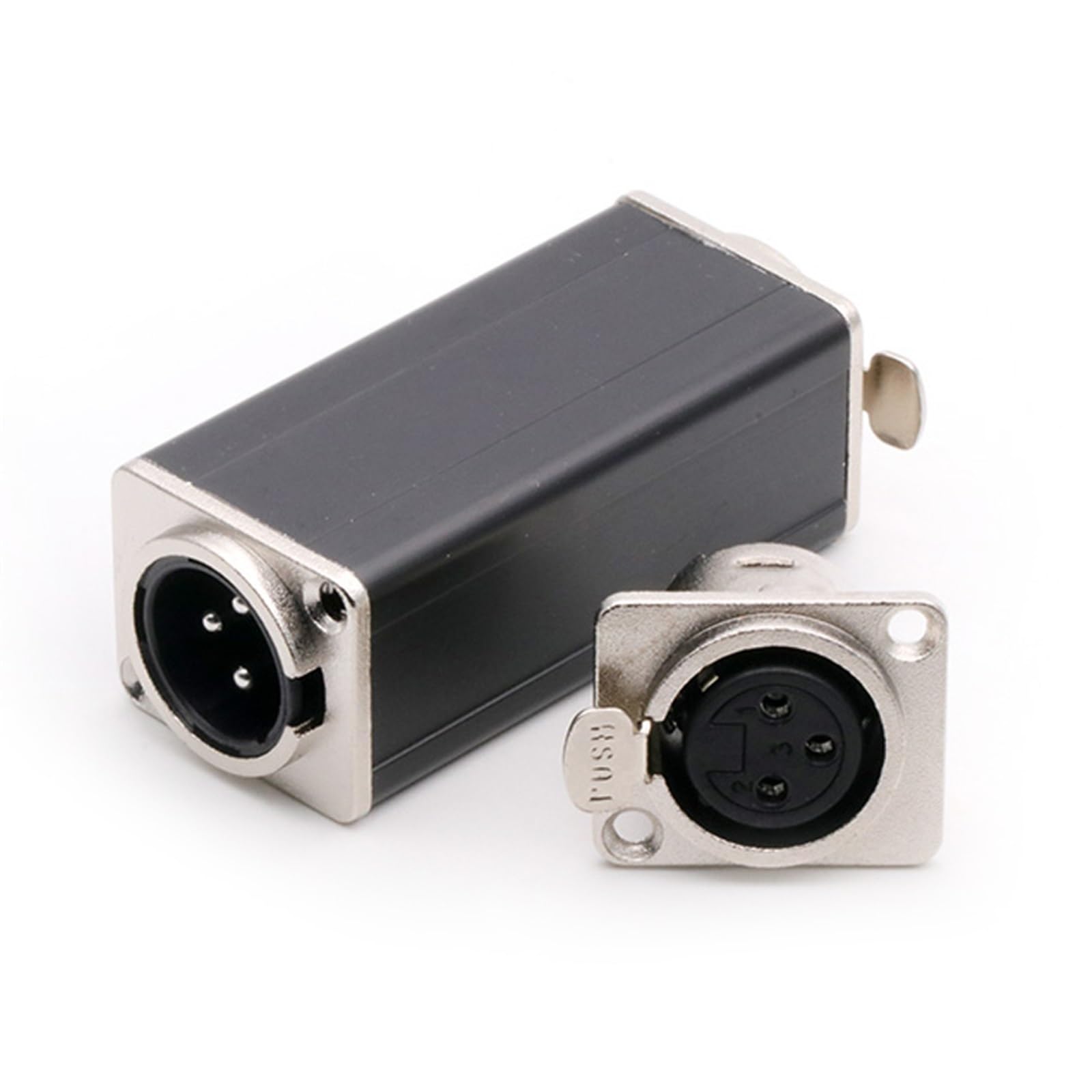 10 x 3-poliger XLR-Stecker, männlich auf männlich/weiblich auf weiblich/männlich auf weiblich, Chassis-Panelmontage, Steckdosen-Kupplung, Verlängerungsadapter (Metall-Buchse, F-01)