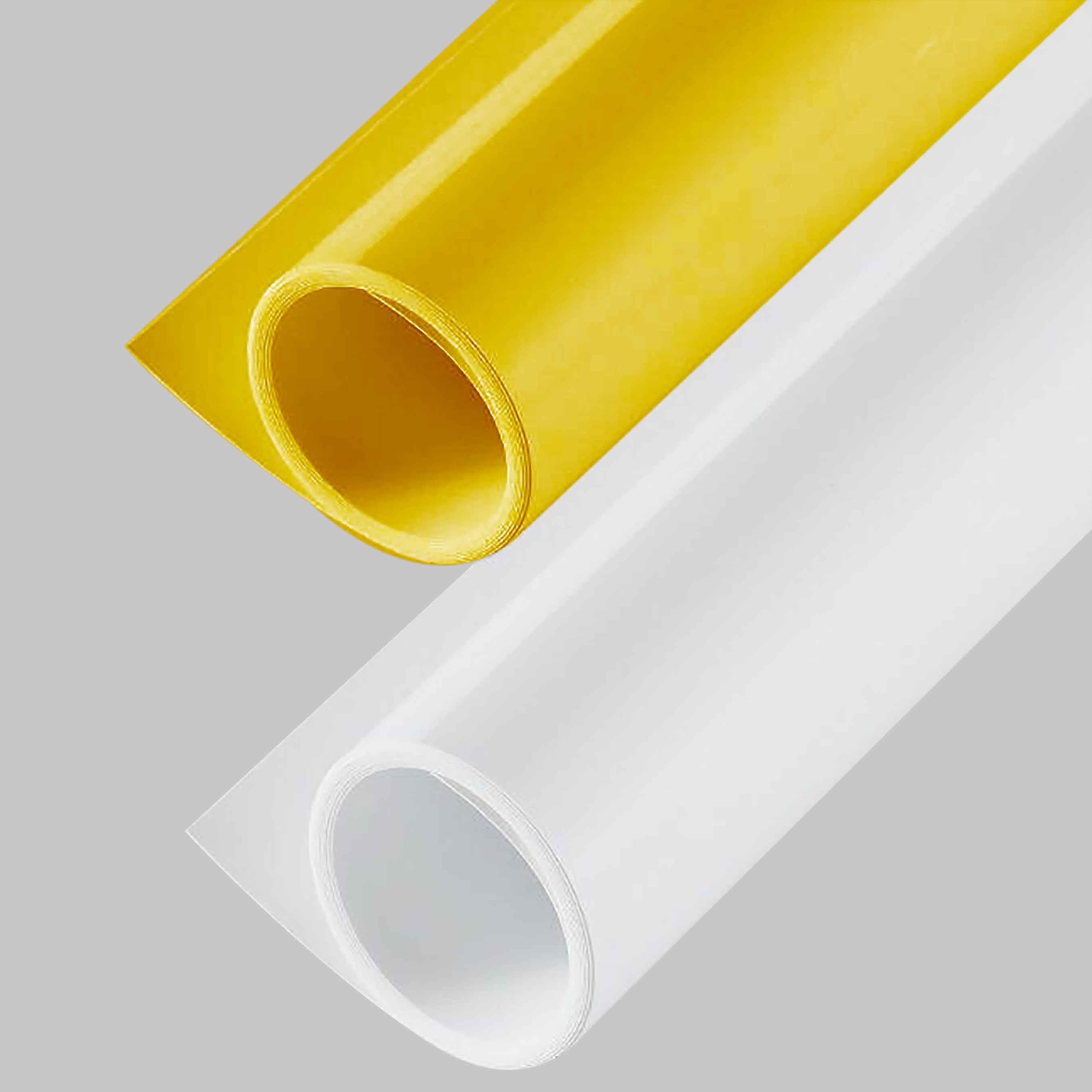 Smiledrive Photography Background Sheets - Backdrop Sheets 60 x 120 cm Waterproof Wrinklefree PVC Material (White and Yellow)-picture-13