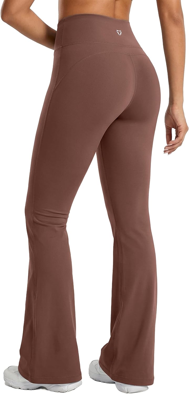 TomTiger Flare Leggings for Women Bootcut Yoga Pants with Tummy Control High-Waisted and Wide Leg