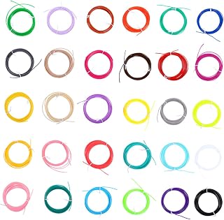 PRETYZOOM 3D Printing Pen Refills 30pcs High-Temperature Sturdy Material Compatible Most Pens for Creative Projects and DIY Crafts Random Color