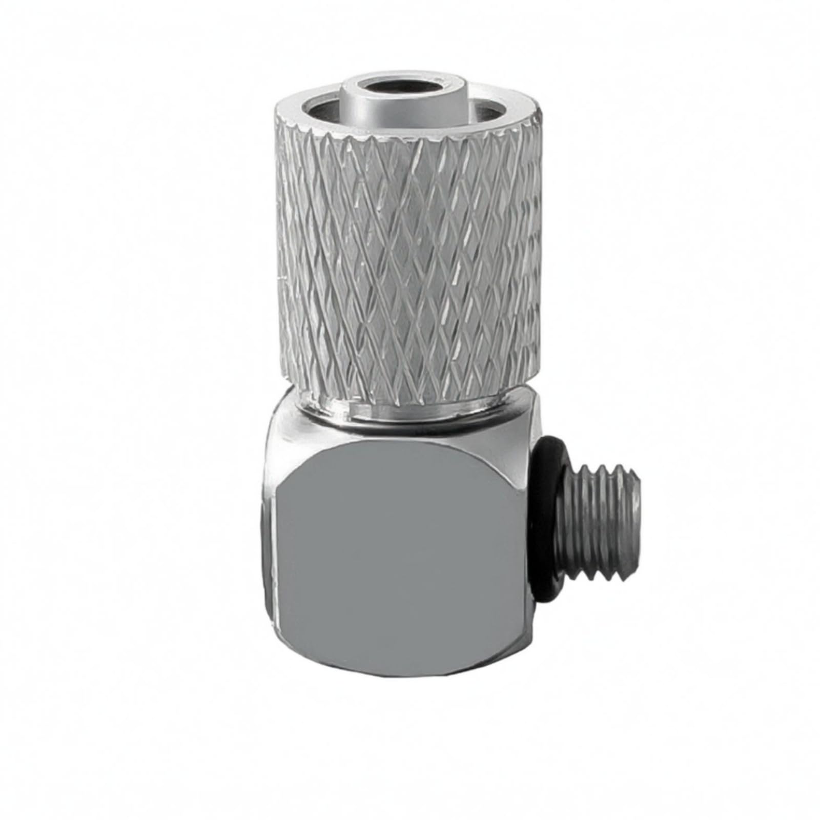 Conector Neumático Codo Micro Empuje a Conectar Rosca Macho Latón Niquelado Sellado Fiable para Guía de Aire y Gestión de Tuberías en Espacios, PL6-M5