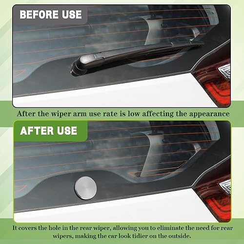 Miniatura 6 de Enchufe del limpiaparabrisas trasero, kit de tapa de limpiaparabrisas trasero, tapa para limpiaparabrisas trasero, tapa de ojal para