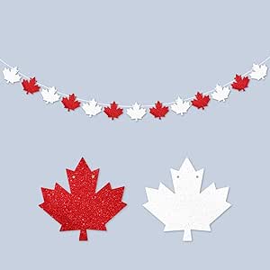 Canada Day Maple Leaf Garland Decorations