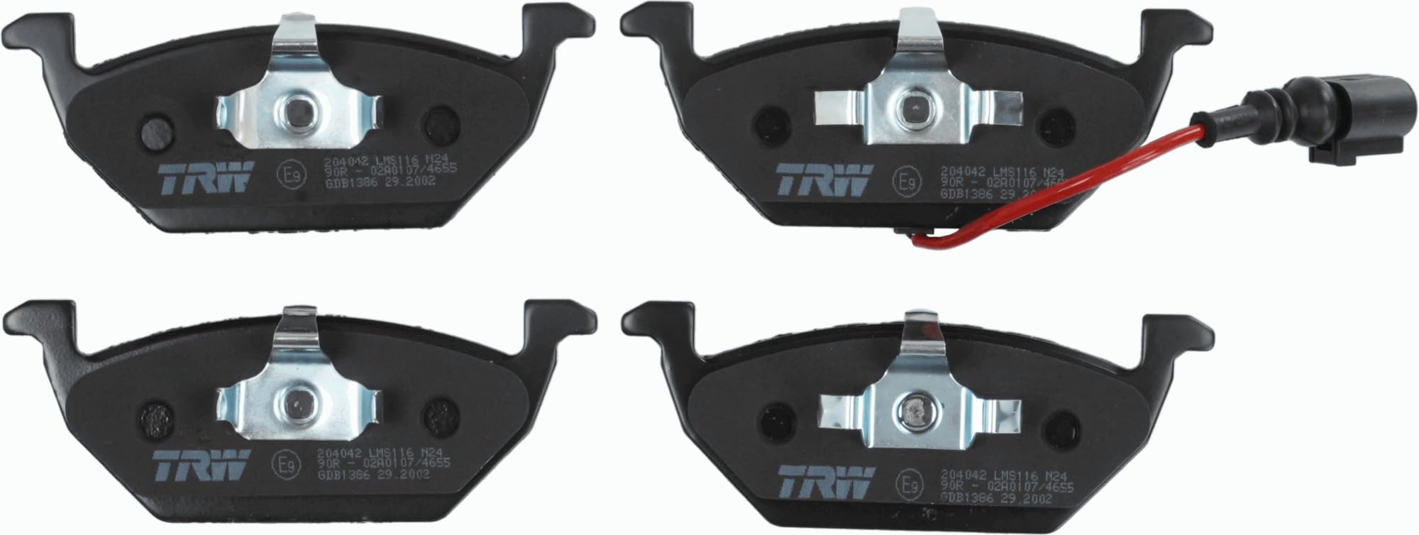 TRW Fren Balatası Ön Volkswagen Golf IV 1.4 16V 97-04, 1.6 97-05, 1.6 16V 00-05, 1.8 97-05, 2.0 98-04, 1.9 TDI 97-04, Golf V 1.4 16V 03-08, 1.6 04-08, 1.9 Dtı 03-08 GDB1386