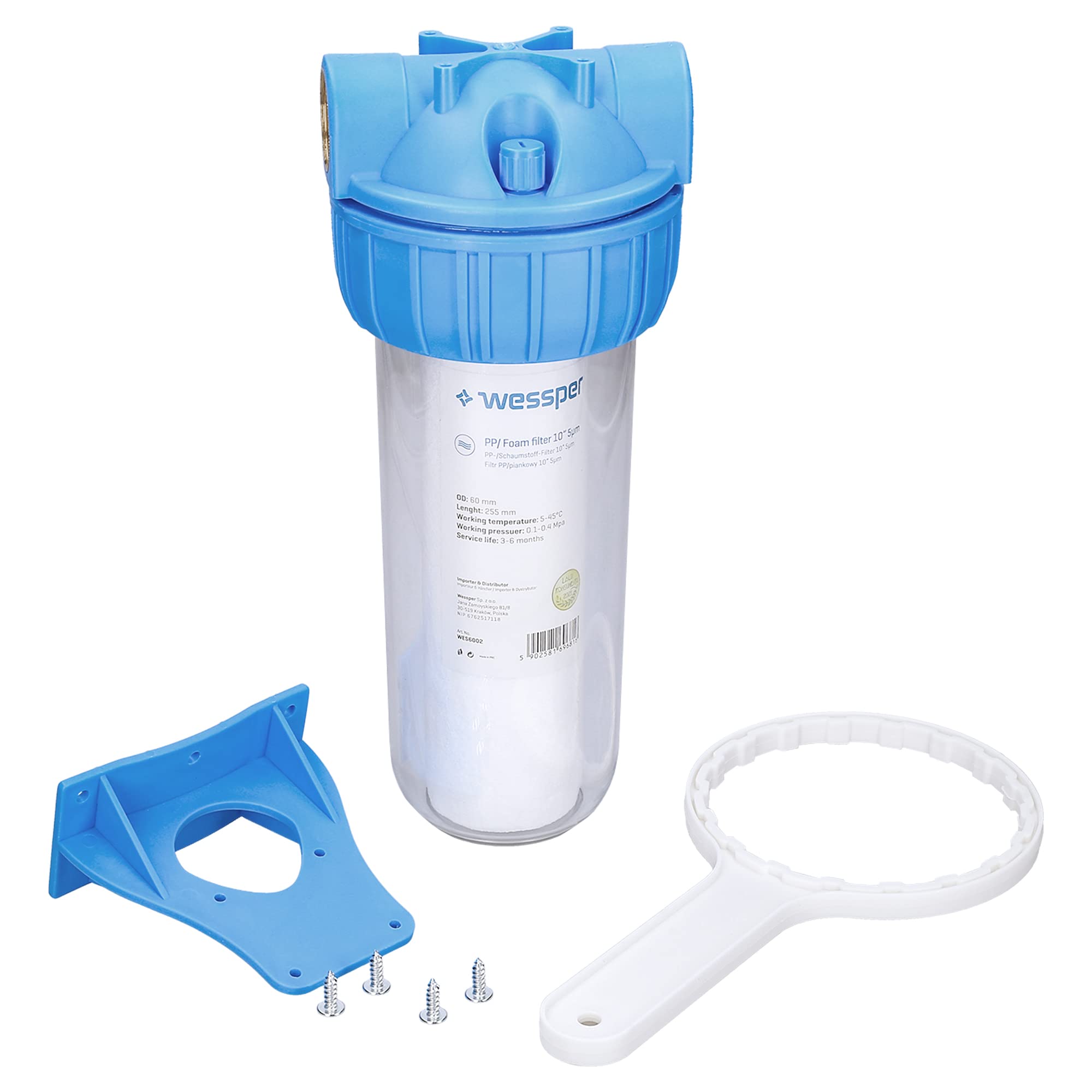 Filtro Acqua Wessper 1 Stadio - Prefiltro Per Tubazioni, Filettatura 1 Pollice, Capacità 2000L - Foto 11