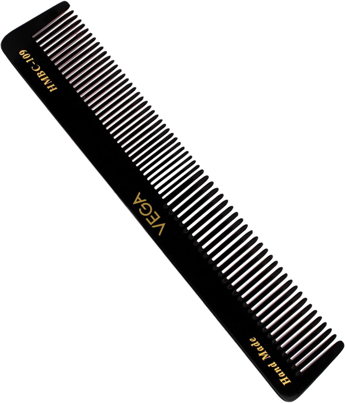 VEGAHalf Coarse and Half Fine General Grooming Comb, Black