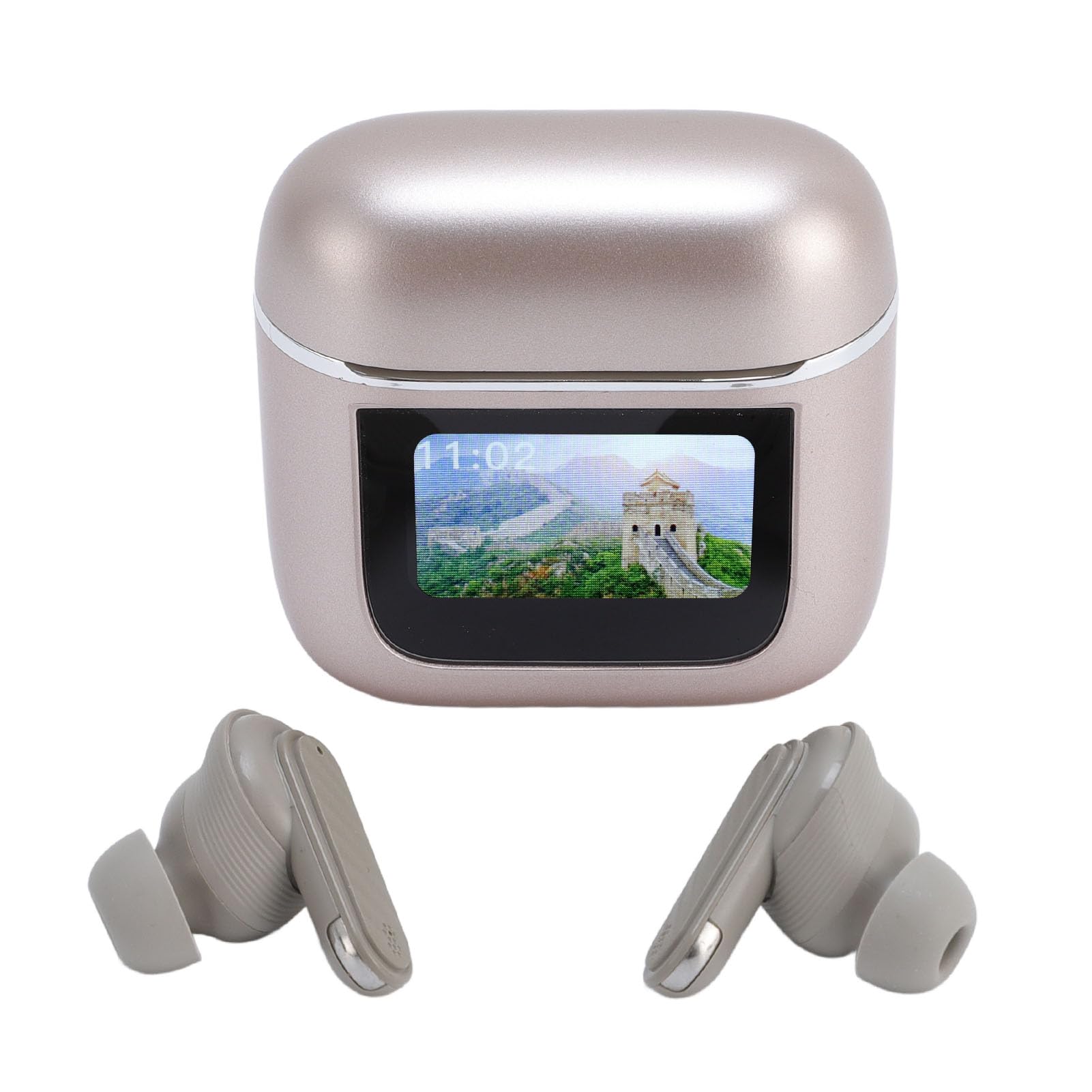 Generic Auricolari per Traduttore di Lingua Bluetooth 5.4 Riduzione del Rumore per Amanti della Musica e Viaggiatori Elettronica in Plastica 2 Paia (Oro（Luce bianca calda 3000K))