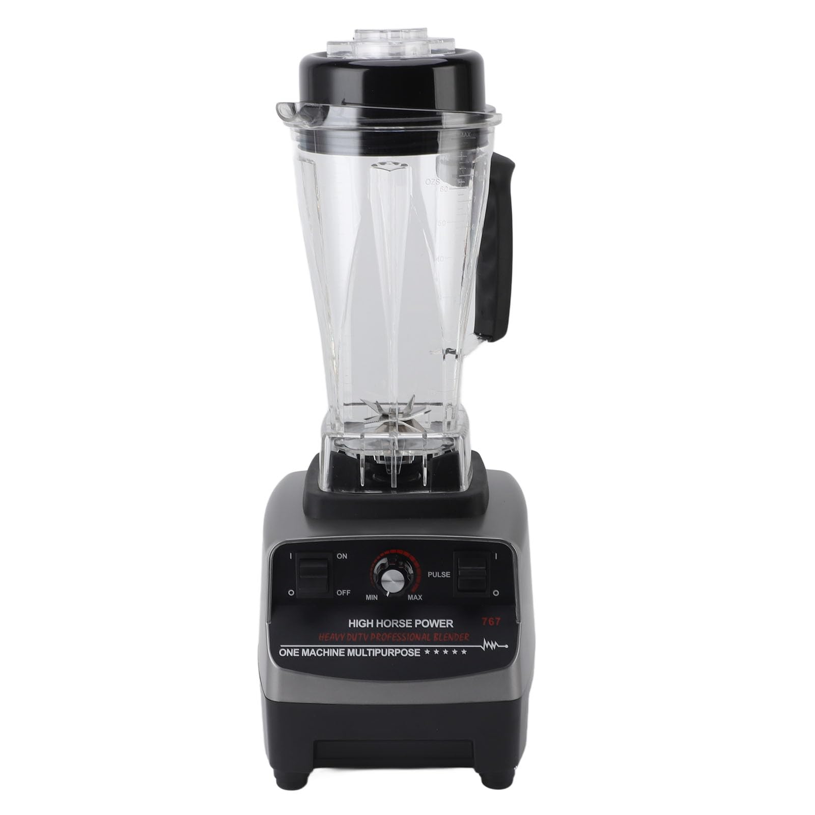 Fdit Turbo Mixer 2L, Selbstreinigend, 8 Klingen, 1800W, Hochtemperaturbeständig, für Milchshakes, Marmelade, Babynahrung (EU-Stecker 220 V)
