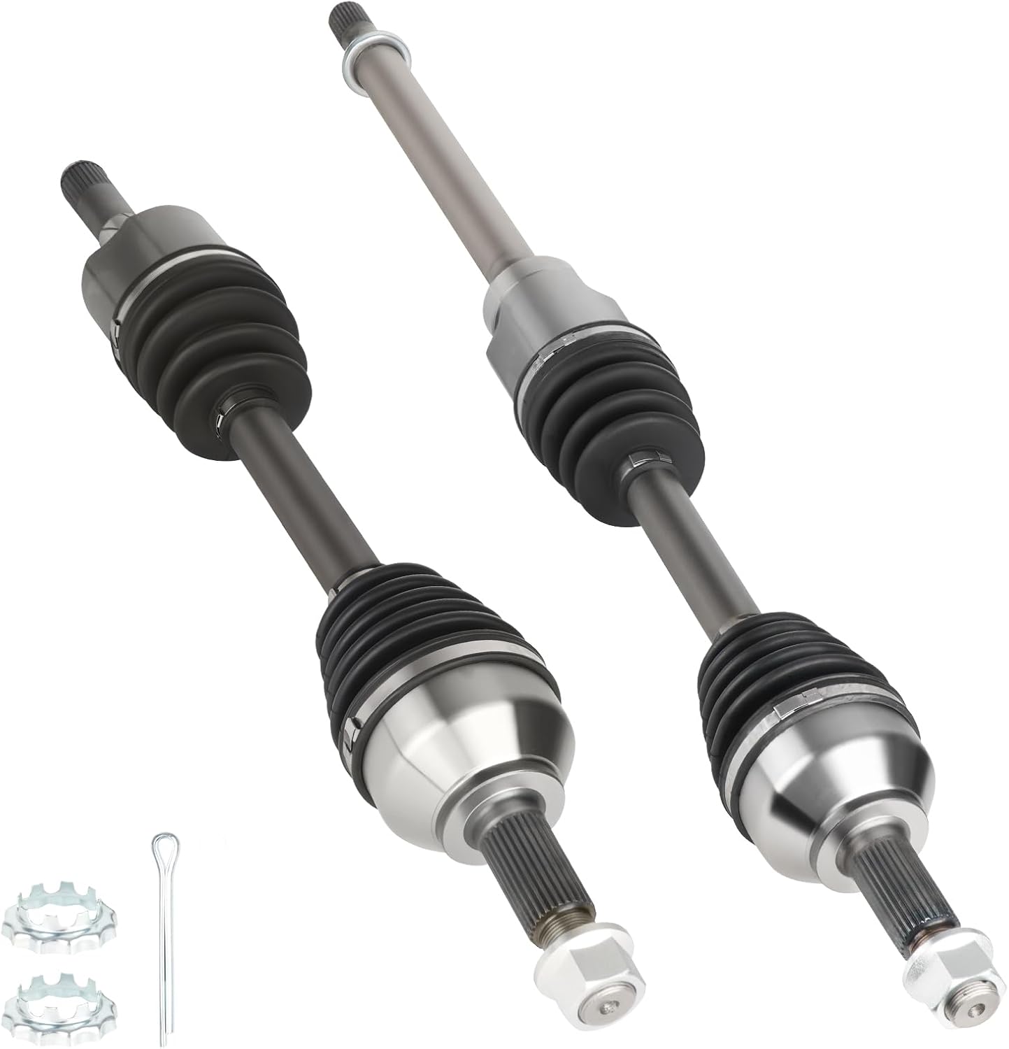 NEW Left & Right Front CV Axle Shaft Assembly fits 2008-2013 for Nissan Rogue AWD 2.5L, 2014-2015 for Rogue Select AWD 2.5L, Driver and Passenger side, (All-wheel Drive Only, not for FWD/2WD), 2PCS