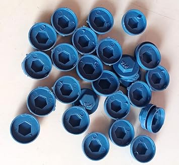 Roofing Cover Caps (25 Pcs) Light Blue (19mm)