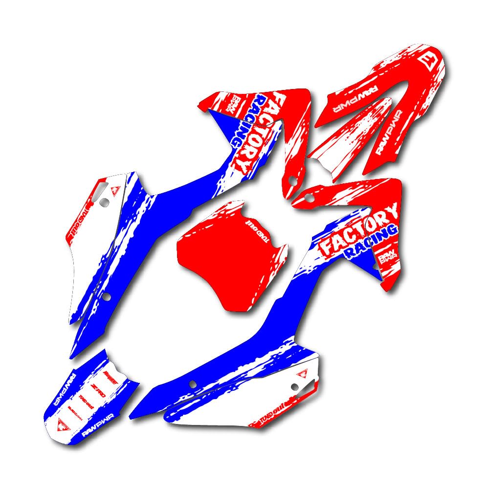 Amazon.com: Red White Blue Crf110 Slick Racing Graphics kit fits