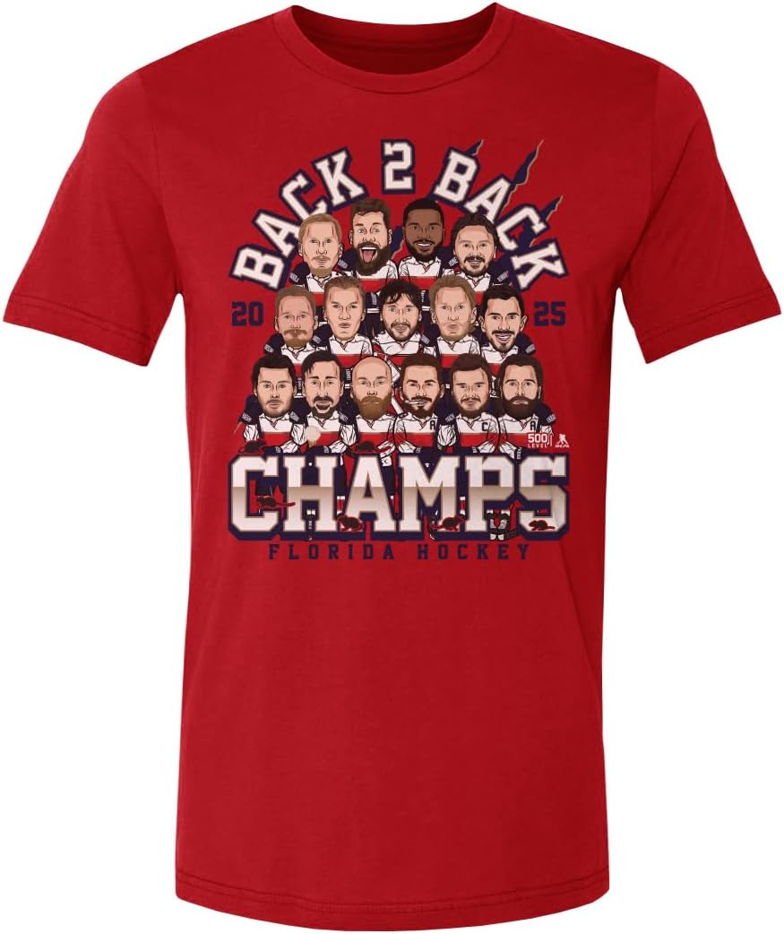 500 LEVEL Florida Hockey 2025 Back to Back World Champs Shirt