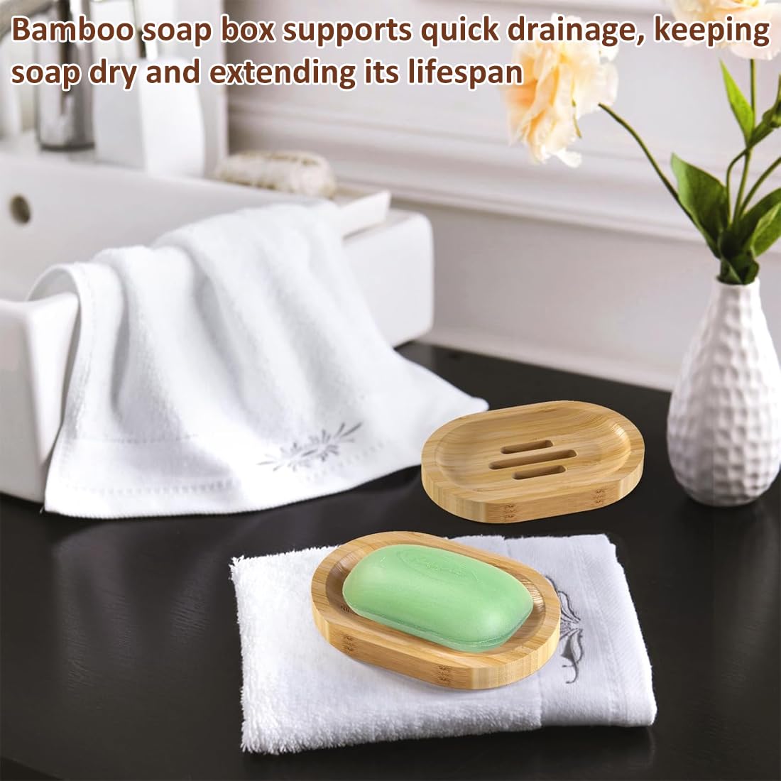 Pack Naturholz Bambus Seifenschalenhalter, Wasserdichte Seifenbox fr  Festes Shampoo, Seifenbox Wasserdicht Klein fr Reise, fr Badezimmer  Kchenschwmme Zubehr Lagerung, fr Hause oder auf Reisen : Amazon.de:  Kche, Haushalt & Wohnen
