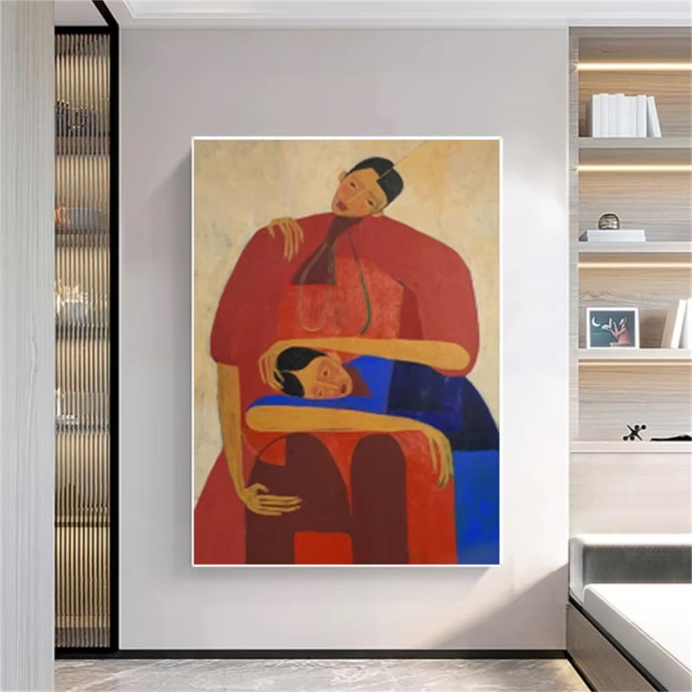 DFZEWKI Canvas Style Figure Decor Home Room Modern Artwork Wall Art Picture for Living Room Home Decor(40x50cm(16x20in)/No frame)